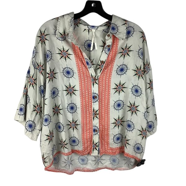 Top Short Sleeve By Anthropologie In Multi-colored, Size: S Online now