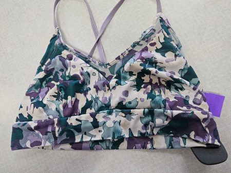 Athletic Bra By Joy Lab In Green & Purple, Size: M For Sale