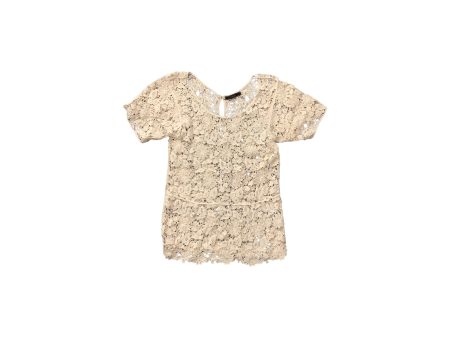 Top Short Sleeve Basic By Clothes Mentor In Cream, Size: M Online now