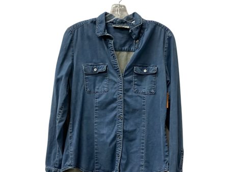 Top Ls By Loft In Blue Denim, Size:M Online Sale