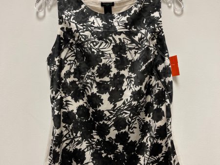 Top Sleeveless By Ann Taylor In Black & Cream, Size: S Cheap