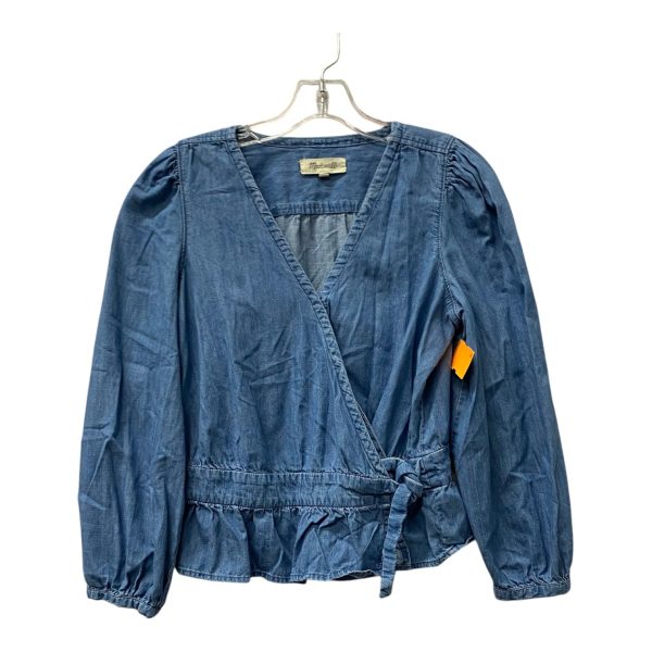 Top Ls By Madewell In Blue Denim, Size:M Fashion