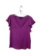 Top Short Sleeve Basic By White House Black Market In Purple, Size: L Hot on Sale