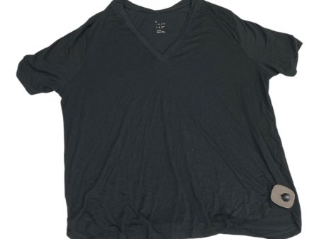 Top Short Sleeve Basic By A New Day In Black, Size: L Online