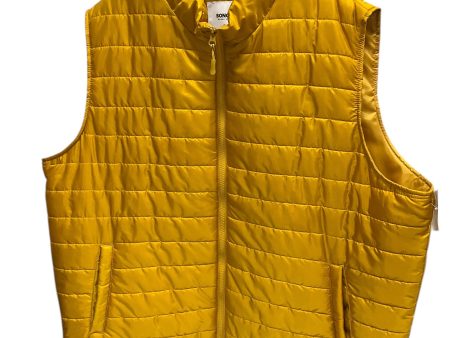 Vest Puffer & Quilted By Sonoma In Yellow, Size: 2x Hot on Sale