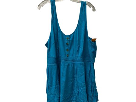 Top Sleeveless By Torrid In Blue, Size:3X Hot on Sale