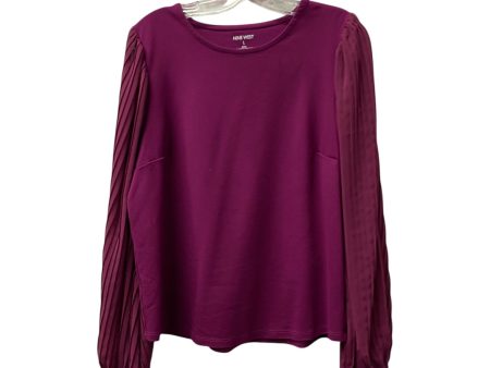 Top Ls By Nine West In Purple, Size:L Online Sale