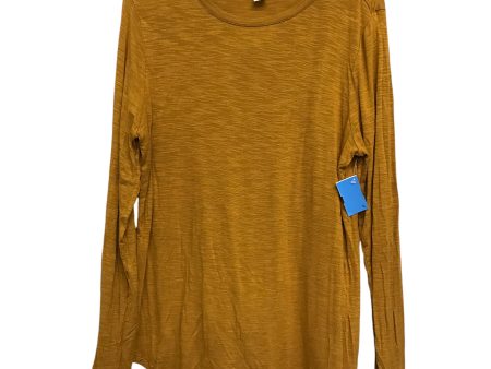 Top Ls By Old Navy In Gold, Size:L Online Sale