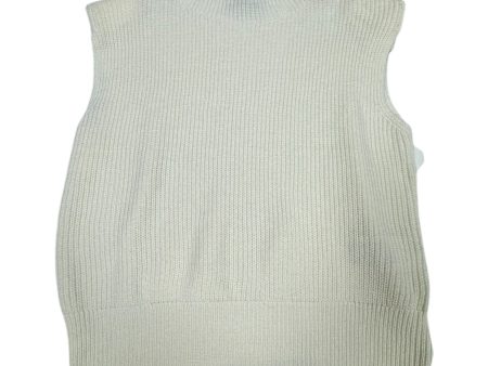 Sweater Top Sleeveless By Vero Moda In Cream, Size: Xl For Cheap