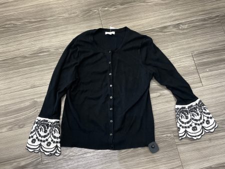 Cardigan By Charter Club In Black & White, Size: M For Cheap