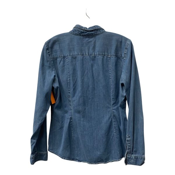 Top Ls By Loft In Blue Denim, Size:M Online Sale