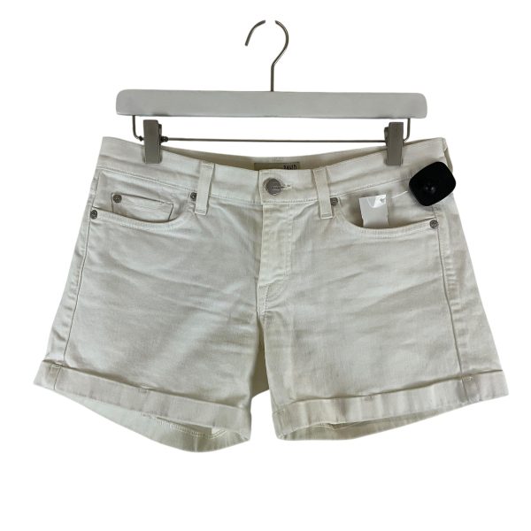 Shorts Designer By David Kahn In White Denim, Size: 6 Online now