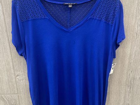 Top Short Sleeve By Cable And Gauge In Blue, Size: Xl Online