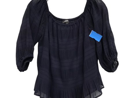 Top 3 4 Sleeve By Express In Navy, Size:M For Discount