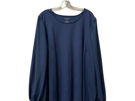 Top Ls By Nine West In Blue, Size:3X Supply