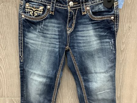 Capris By Rock Revival In Blue Denim, Size: 8 Hot on Sale