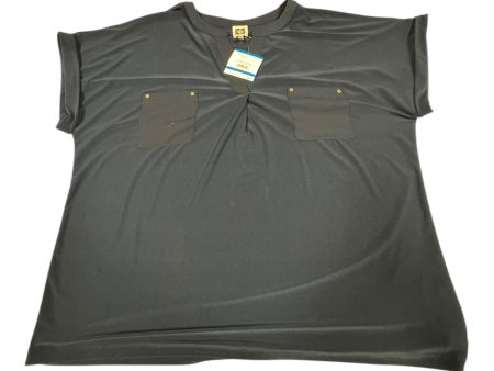 Top Short Sleeve By Anne Klein In Navy, Size: Xl Online