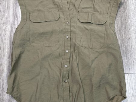 Top Short Sleeve By Banana Republic In Green, Size: S Online