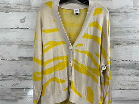 Cardigan By Cabi In Tan & Yellow, Size: S Hot on Sale