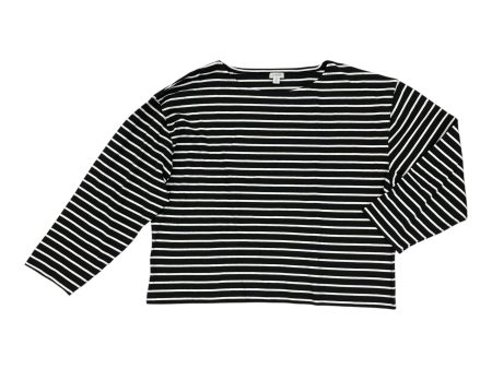 Top Ls By J. Crew In Black & White, Size:2X Supply