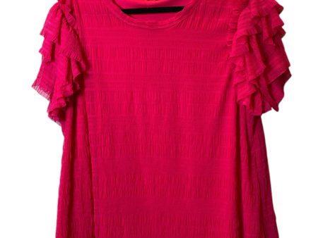 Top Short Sleeve By Cmc In Pink, Size: 2x Supply