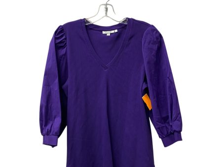 Top 3 4 Sleeve By Chicos In Purple, Size:L Online