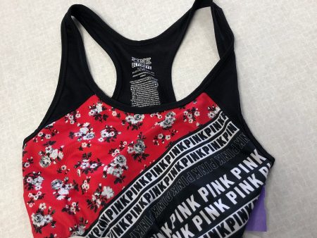 Athletic Bra By Pink In Black & Red, Size: S Supply