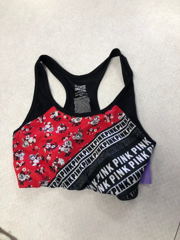 Athletic Bra By Pink In Black & Red, Size: S Supply